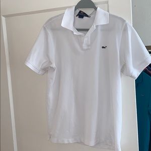 White Vineyard Vines men’s polo. Size small.